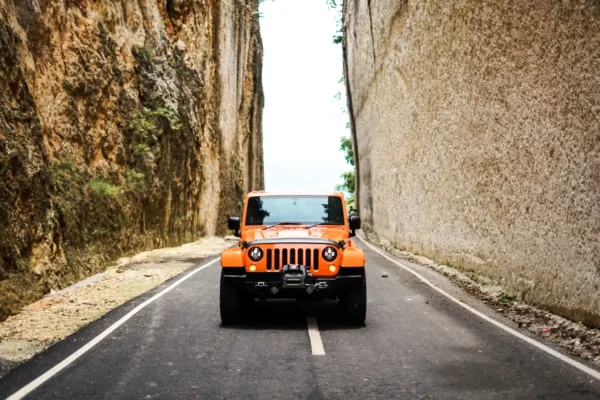 Jeep Wrangler Sahara Orange