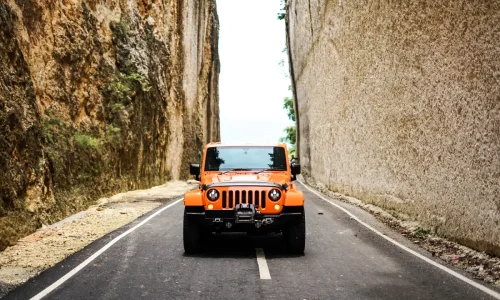 Jeep Wrangler Sahara Orange