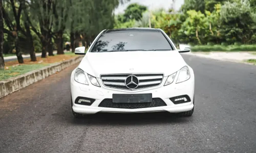 Mercedes Benz E250 Coupe white