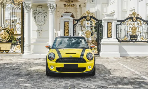 Mini Cooper S Cabrio Yellow