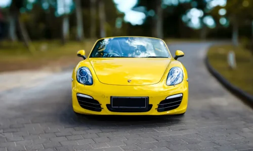 Porsche Boxter Yellow